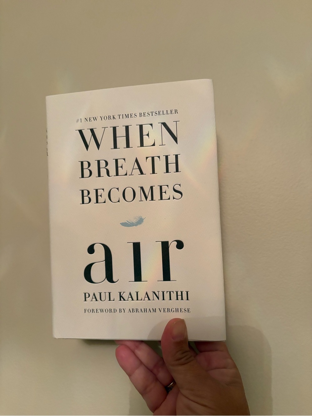 When Breath Becomes Air – White Hardcover Book